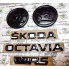 Черные эмблемы 4 шт Skoda Octavia III A7 (2013-2020) бренд – Skoda Auto (Чехия) дополнительное фото – 1